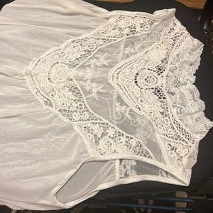 New White/Sheer gown (lingerie)
